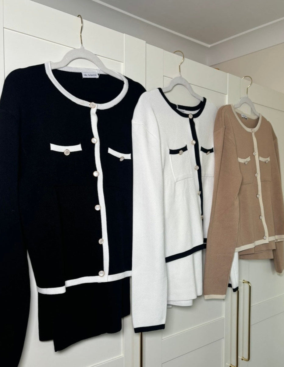 White and Black Lounge Co-ord