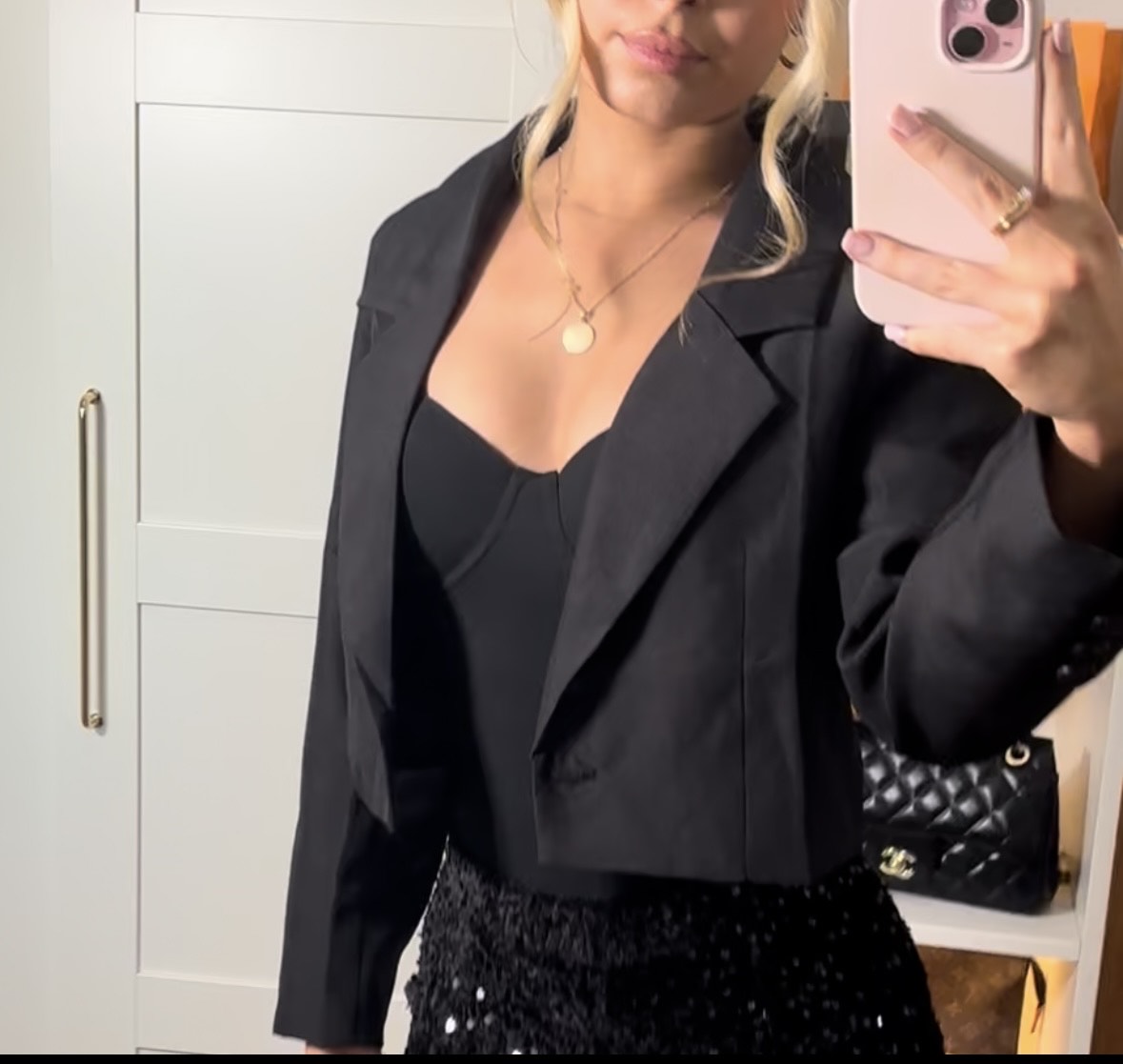 Black Cropped Blazer