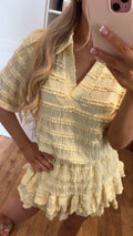 Yellow Ruffle Co-Ord