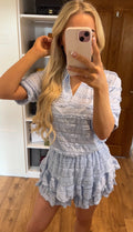 Baby Blue Ruffle Co-Ord