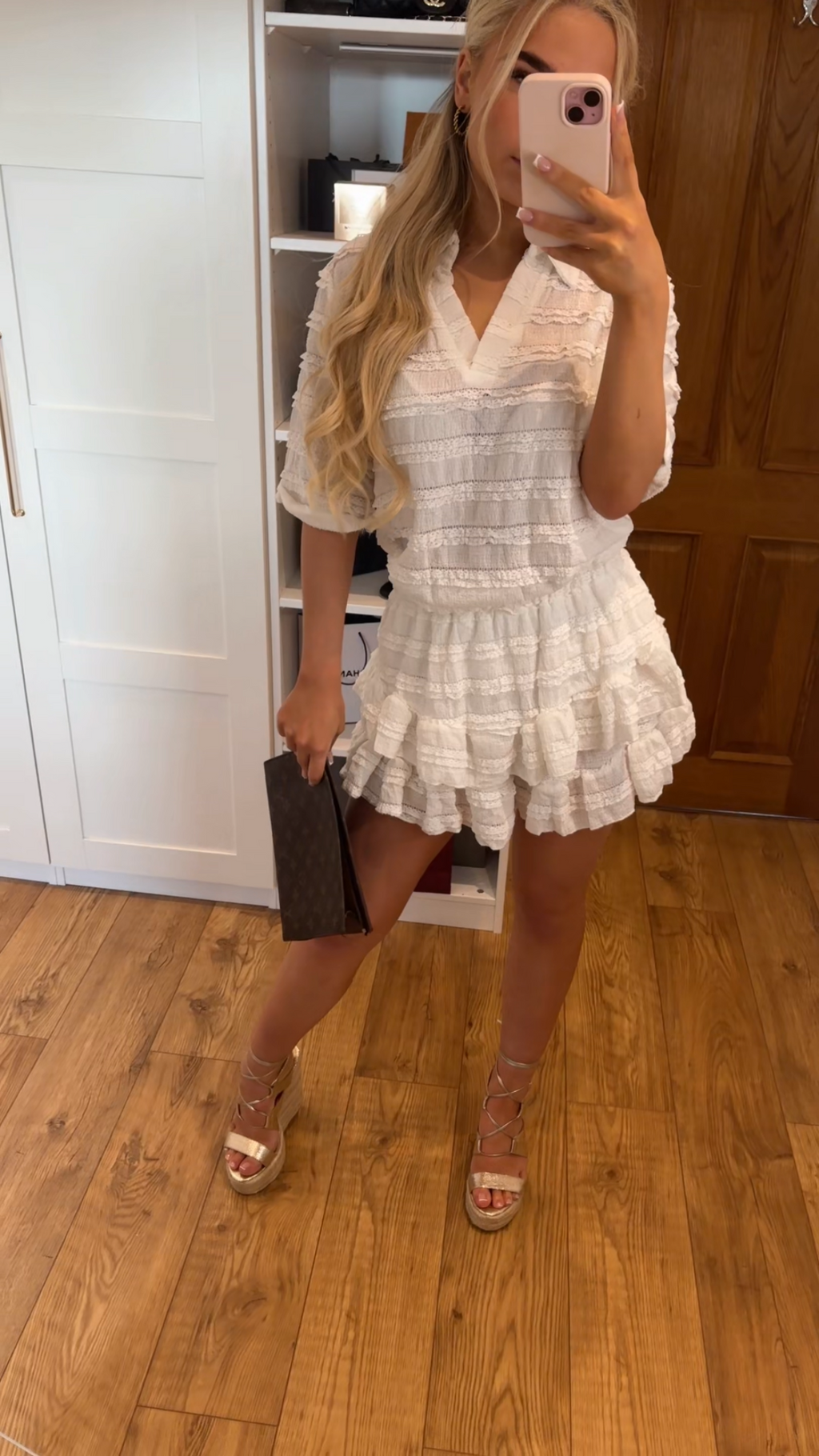 White Ruffle Co-Ord