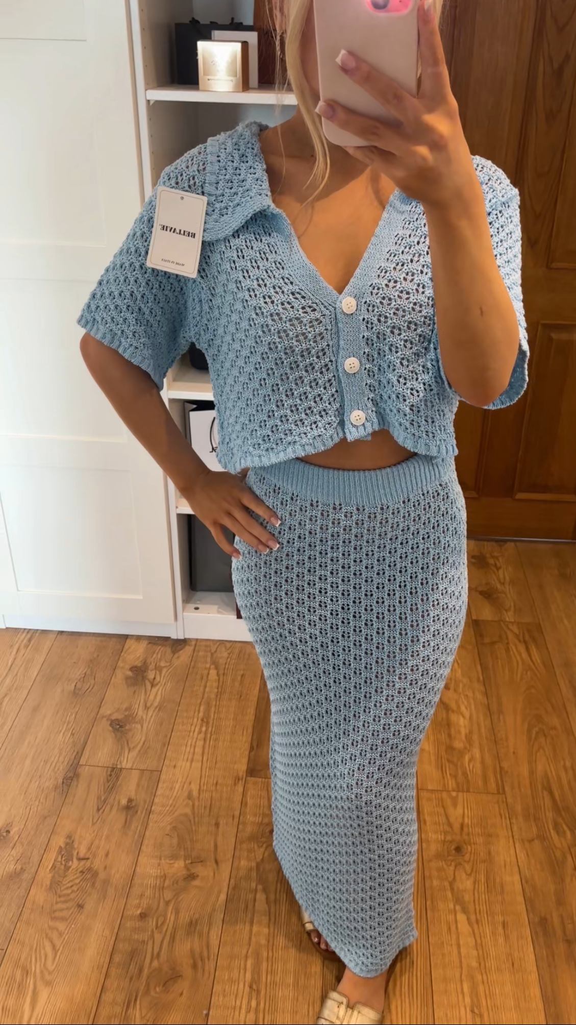 Blue Crochet Cover Up